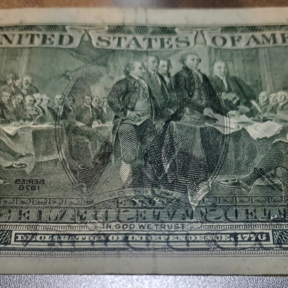Vintage US Two Dollar Bill